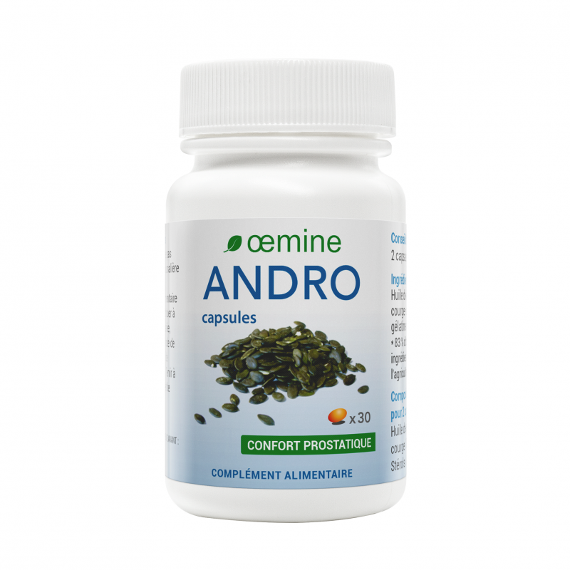 Oemine Andro capsules et gélules pour le confort prostatique