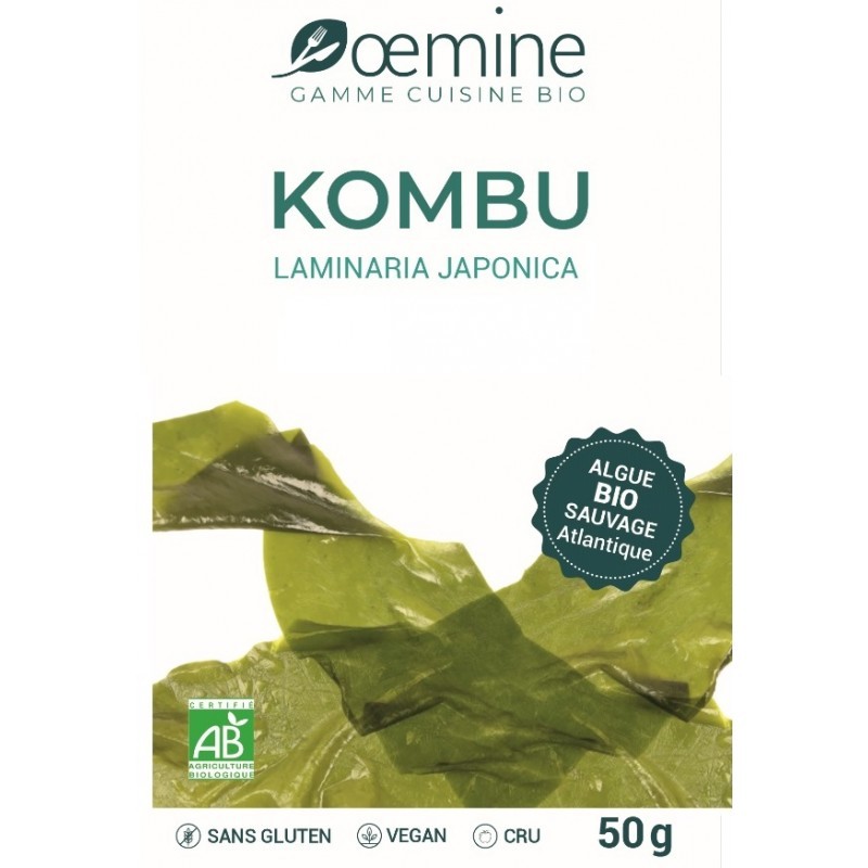 Kombu Algue OEMINE GAMME CUISINE BIO - 50 Gr