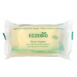 ECZEBIO Savon bio doux au karité et carthame, parfum citron lavande