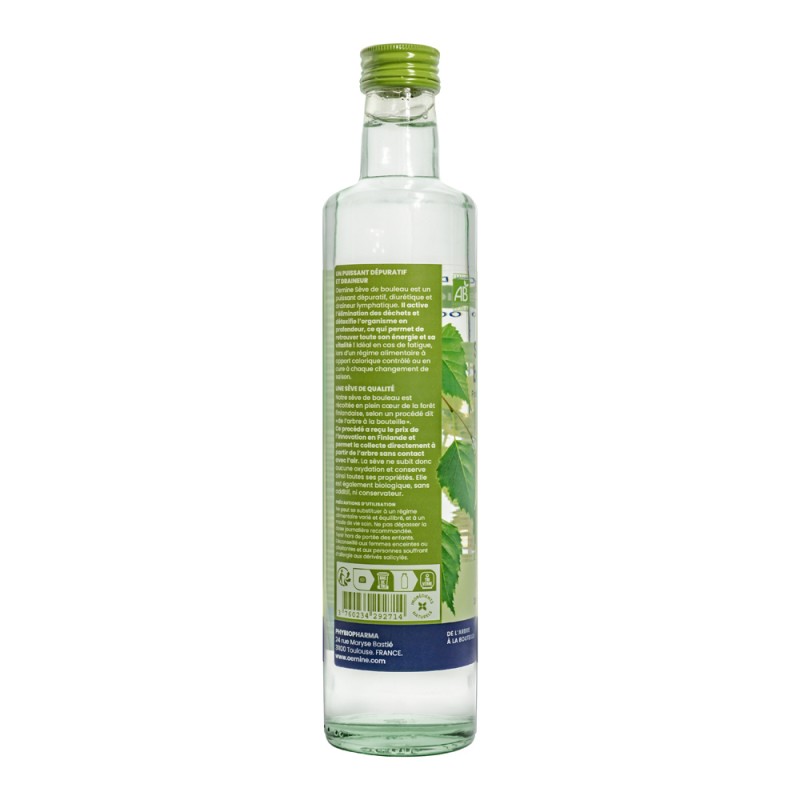 Pure sève de bouleau bio Oemine détox revitalisante