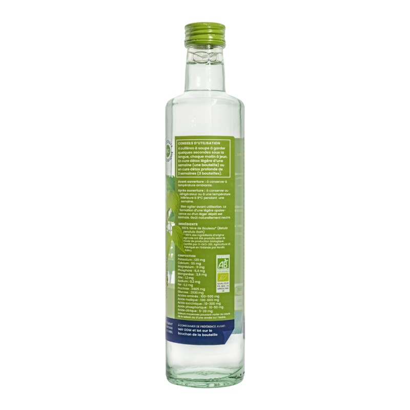 Pure sève de bouleau bio Oemine détox revitalisante