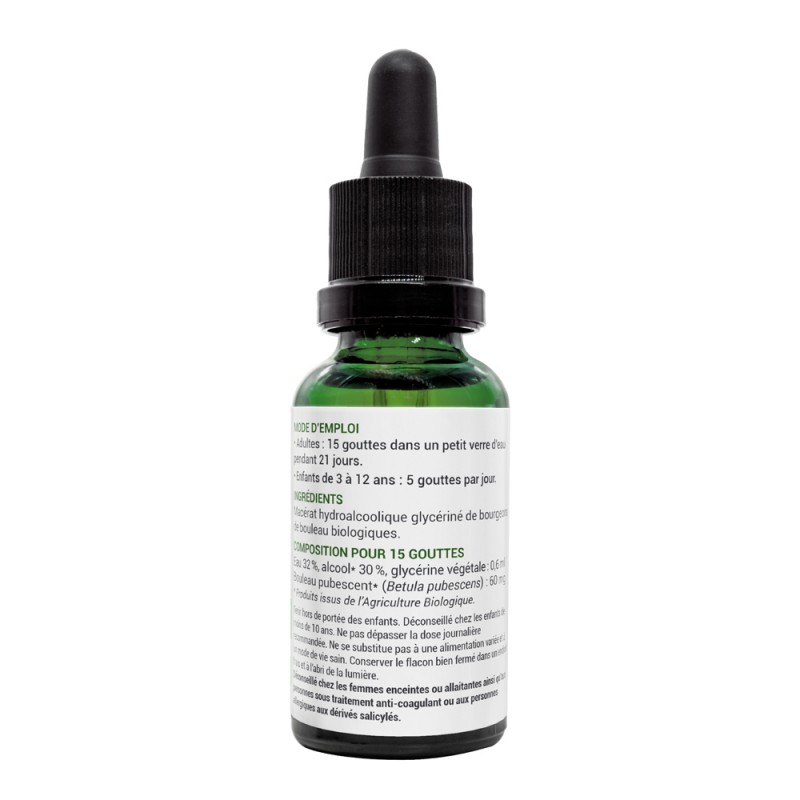 MACERAT GLYCERINE BOURGEONS BOULEAU PUBESCENT BIOLOGIQUE - 125 ML