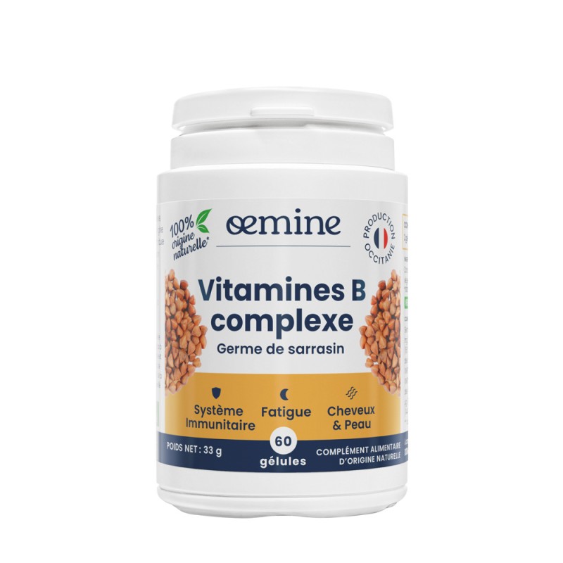 Oemine Vitamines B complexe, 8 vitamines B naturelles - fatigue, immunité