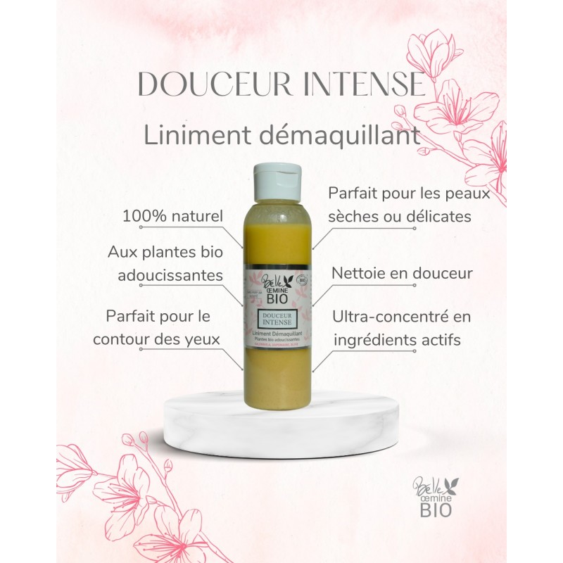 Liniment démaquillant biologique Douceur intense Belle Oemine Bio