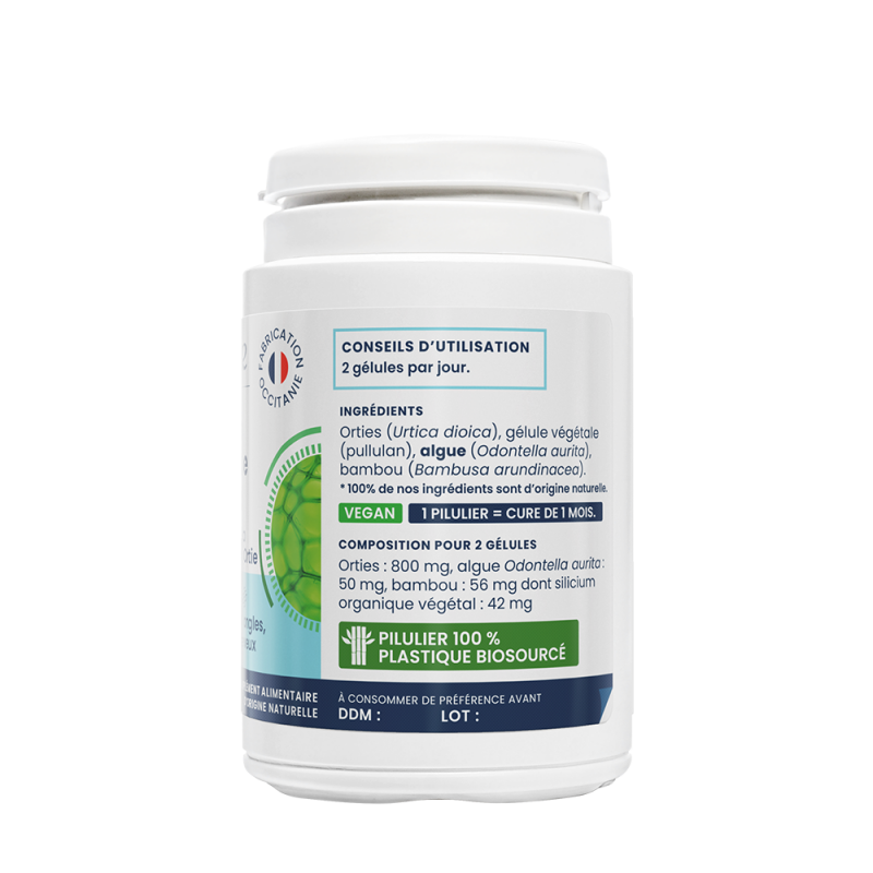 SILICIUM ORGANIQUE VEGETAL 60 Gélules