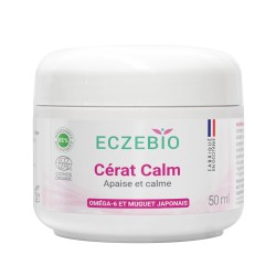ECZEBIO Calm Cérat végétal apaisant, cire d'abeille et muguet japonais