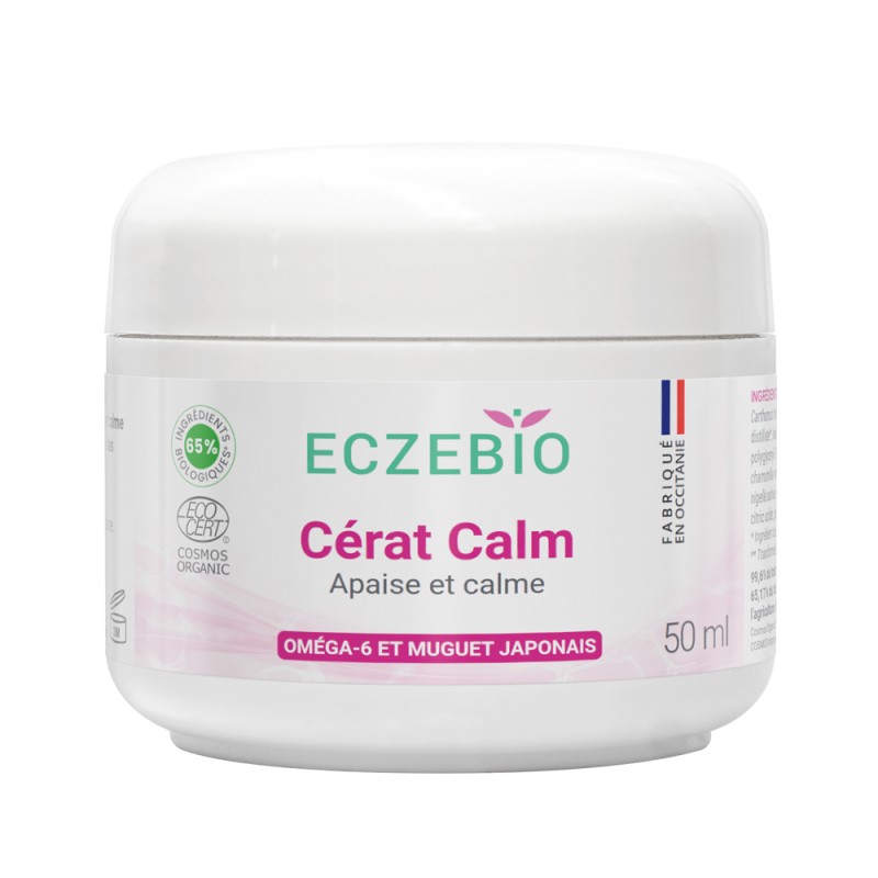 ECZEBIO Calm Cérat végétal apaisant, cire d'abeille et muguet japonais