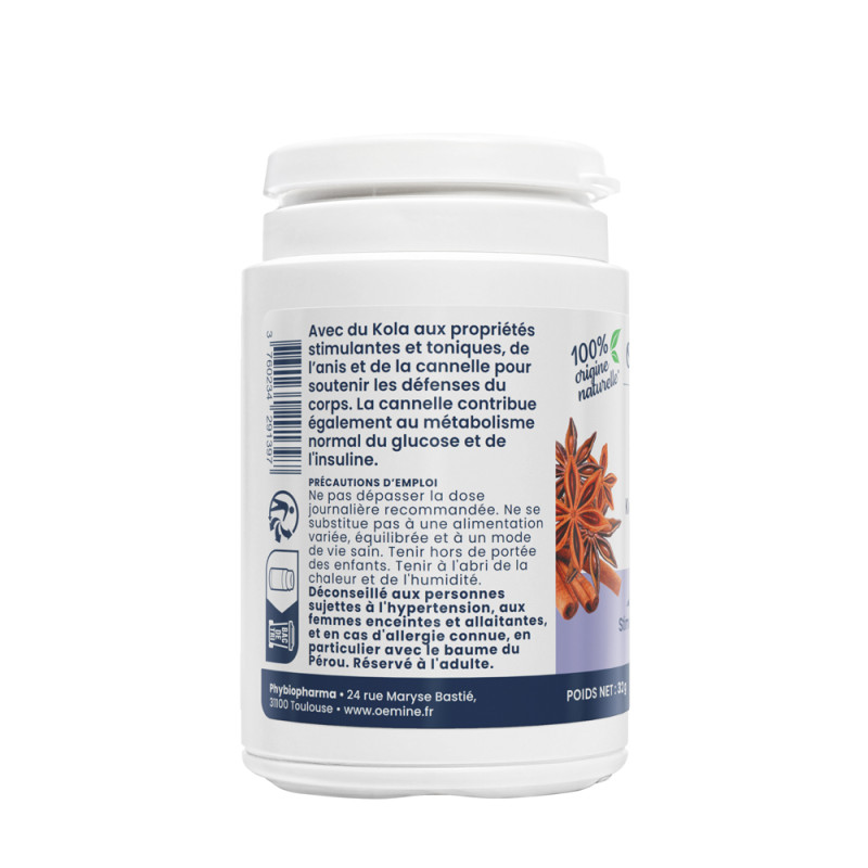 Oemine Tonic plantes stimulantes pour baisse de tonus, fatigue