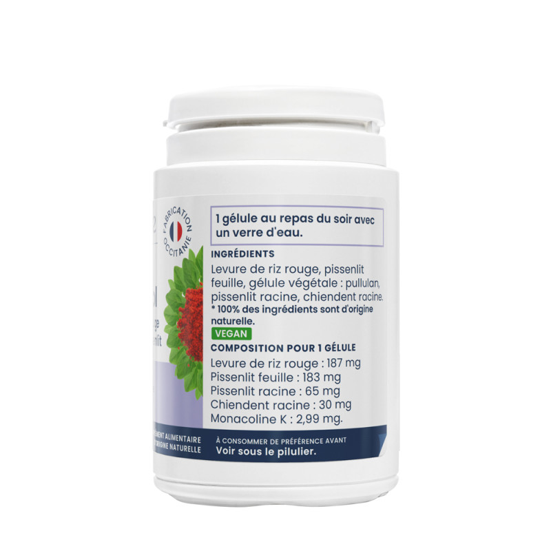 Colestrol oemine levure de riz rouge pour cholestérol monacoline