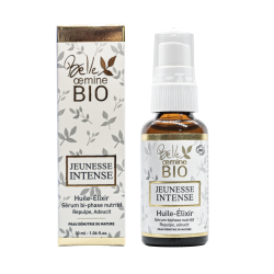 Huile-Élixir Sérum Peau Dénutrie JEUNESSE INTENSE - Belle Oemine Bio