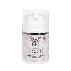 Crème velours hydratante biologique Douceur intense Belle Oemine Bio