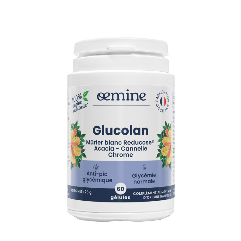 Oemine Glucolan au mûrier blanc et plantes pour une glycémie normale