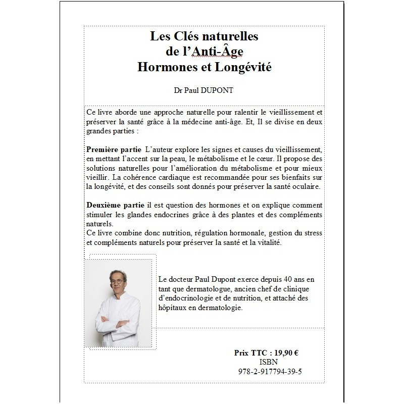 LES CLEFS NATURELLES DE L'ANTI-AGE