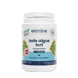 Oemine Iode Algue Fort algue marine, thyroïde, peau, métabolisme