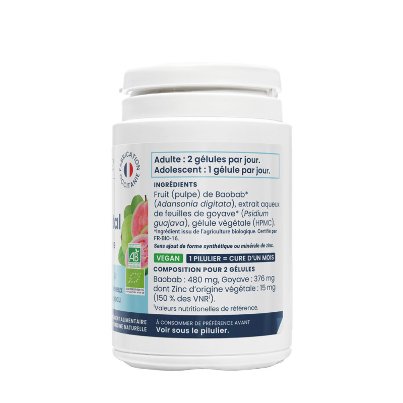 ZINC VEGETAL BIOLOGIQUE - 60 Gélules