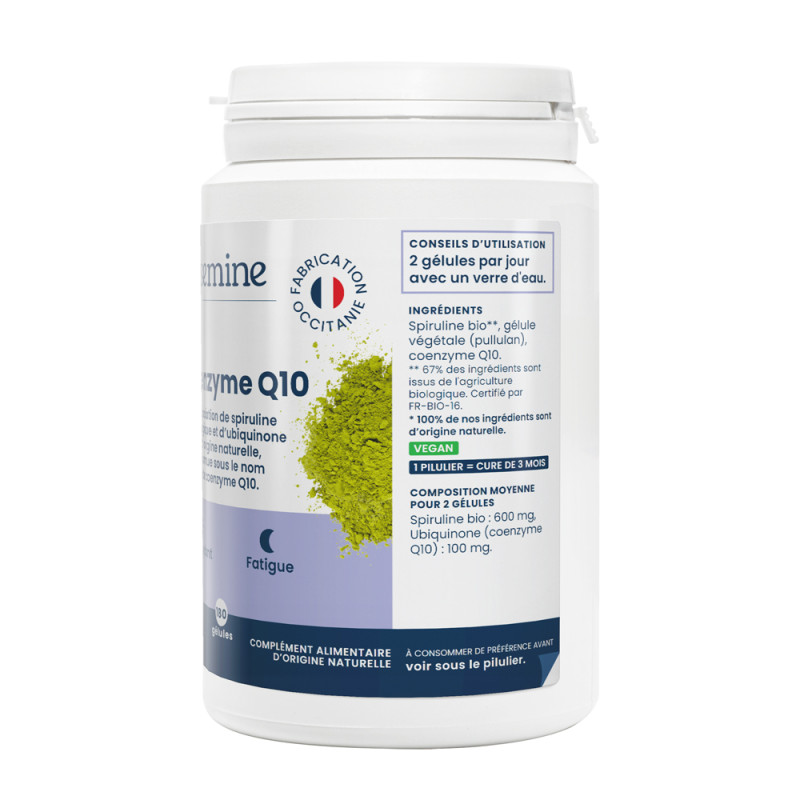 Coenzyme Q10 Oemine naturel pour le coeur, le sport, l'effort