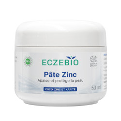 Oemine ECZEBIO Pâte Zinc bio apaise, cicatrise, assainit, protège