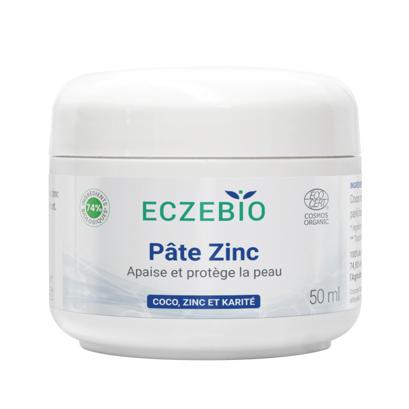 Oemine ECZEBIO Pâte Zinc bio apaise, cicatrise, assainit, protège