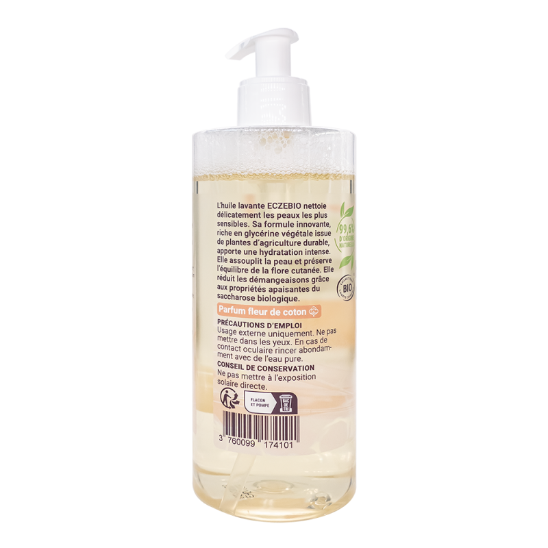 Huile Lavante Réhydratante Bio à l'Aloe Vera - ECZEBIO