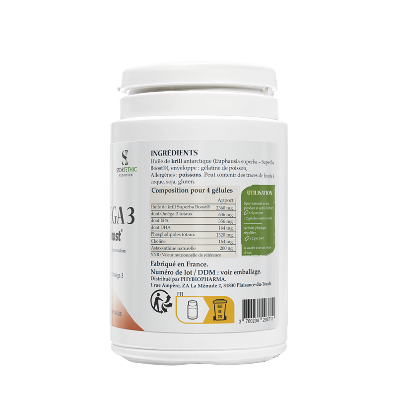 Krill Oméga-3 Superba Boost - Marque SportEthic Nutrition