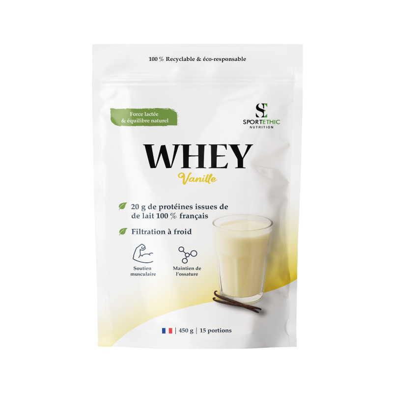 Whey Vanille Française Clean & Performante – SportEthic Nutrition