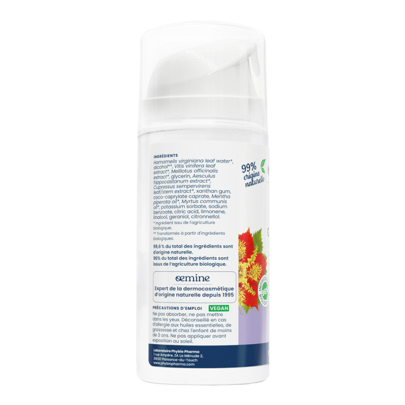 Gel Veine Jambes légères oemine bio aux plantes veinotoniques