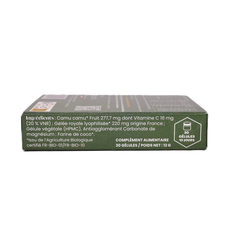 Cure Gelée Royale et Camu-Camu en Gélules - Marque Hexaroyal