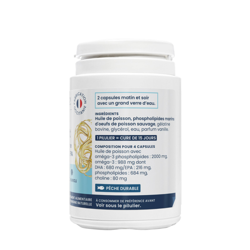 Oemine Mer Fort Oméga-3 phospholipides pour coeur, mémoire, vision