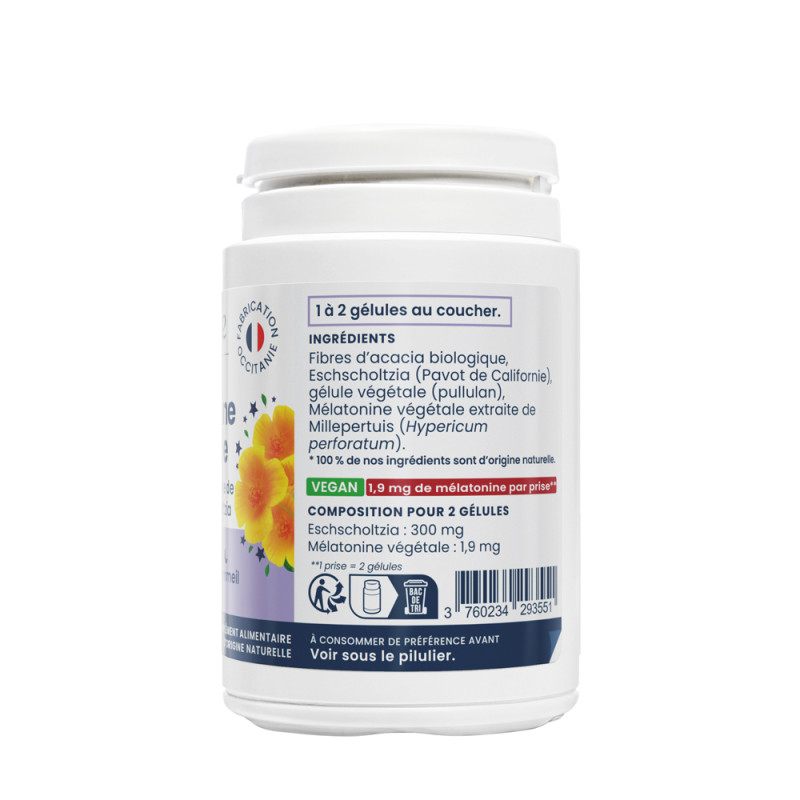MELATONINE VEGETALE -  60 Gélules
