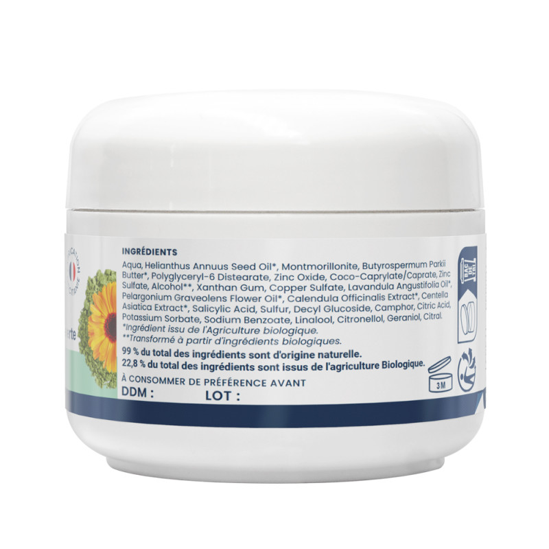Masque purifiant  ACNEZINC Oemine à l'argile et aux plantes
