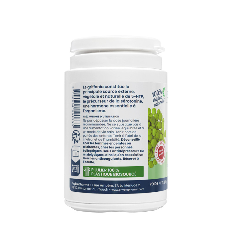 Oemine Stress Griffonia pour détente, sommeil, mélatonine, sérotonine