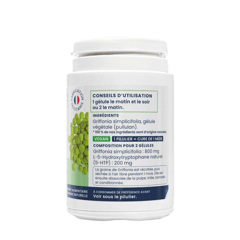 Oemine Stress Griffonia pour détente, sommeil, mélatonine, sérotonine
