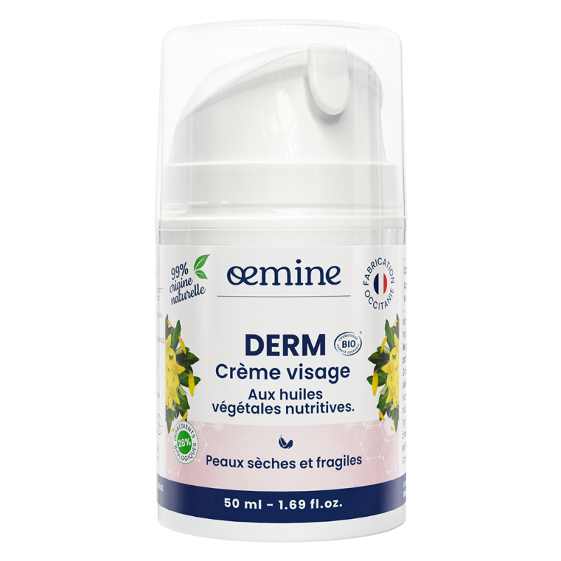 Oemine Derm Crème bio aux vitamines A, C et E naturelles
