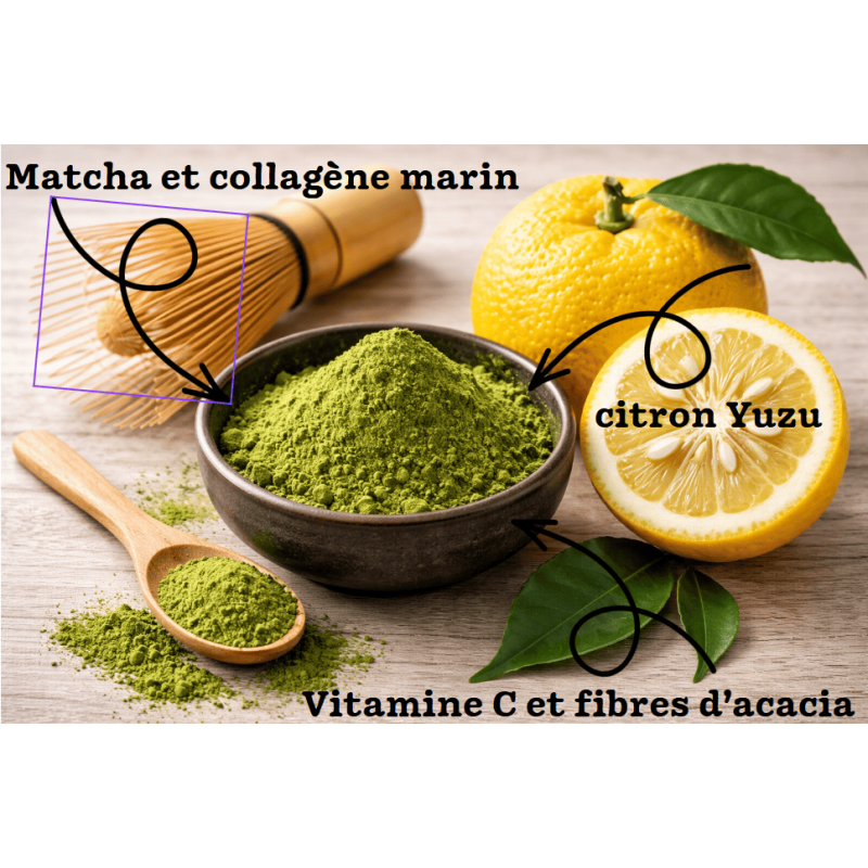 Collagène Marin Matcha Yuzu - Marque SportEthic Nutrition