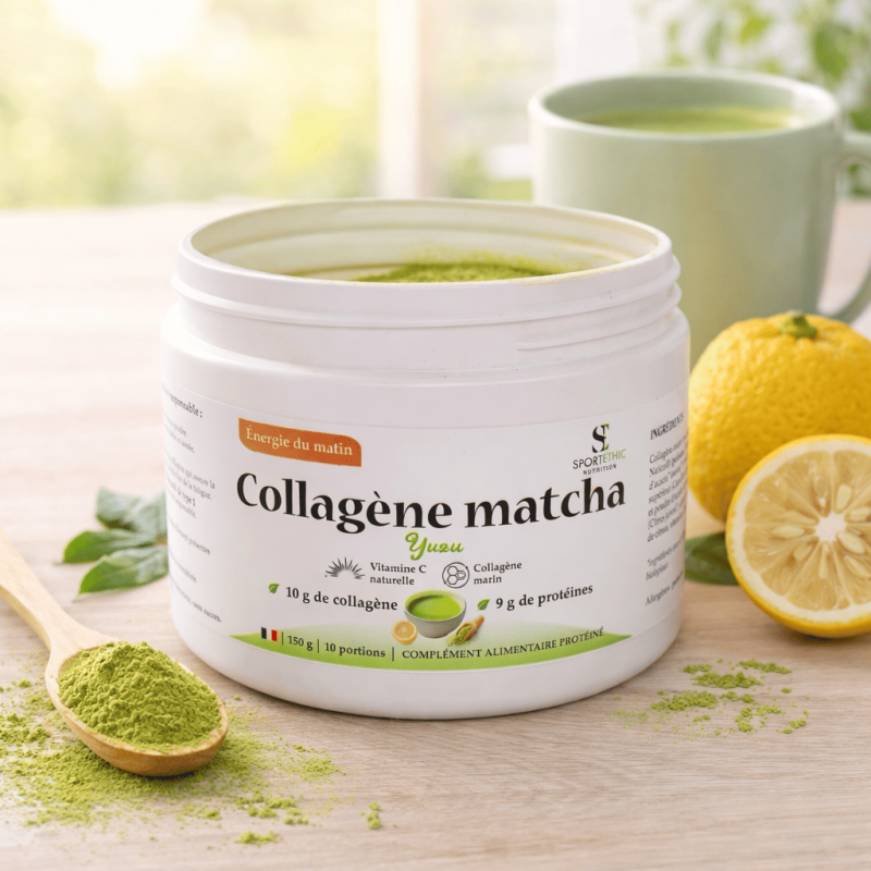 Collagène Marin Matcha Yuzu - Marque SportEthic Nutrition