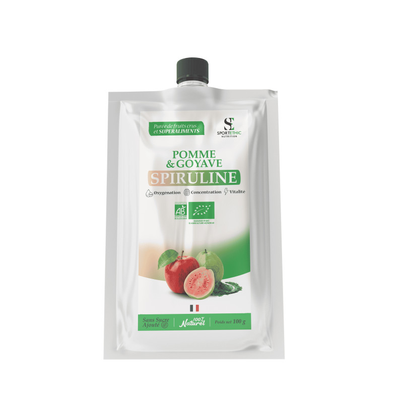 SPORTETHIC PUREE FRUIT SPIRULINE certifié biologique 100 G - Marque SPORTETHIC NUTRITION
