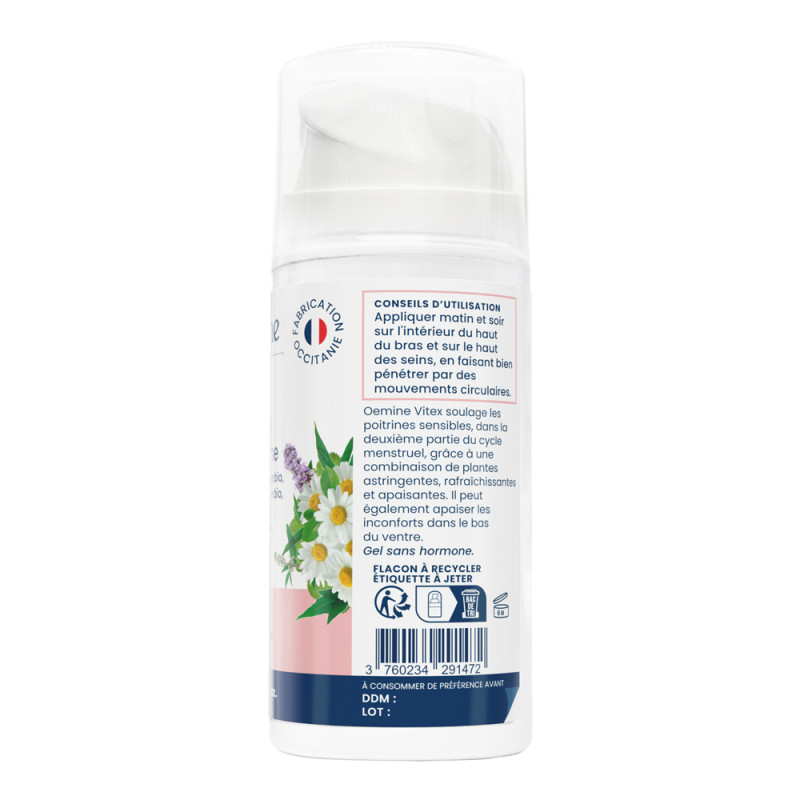 Gel Vitex Oemine bio plantes pour l'inconfort féminin
