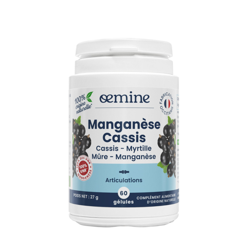 Oemine Manganèse Cassis complément alimentaire naturel