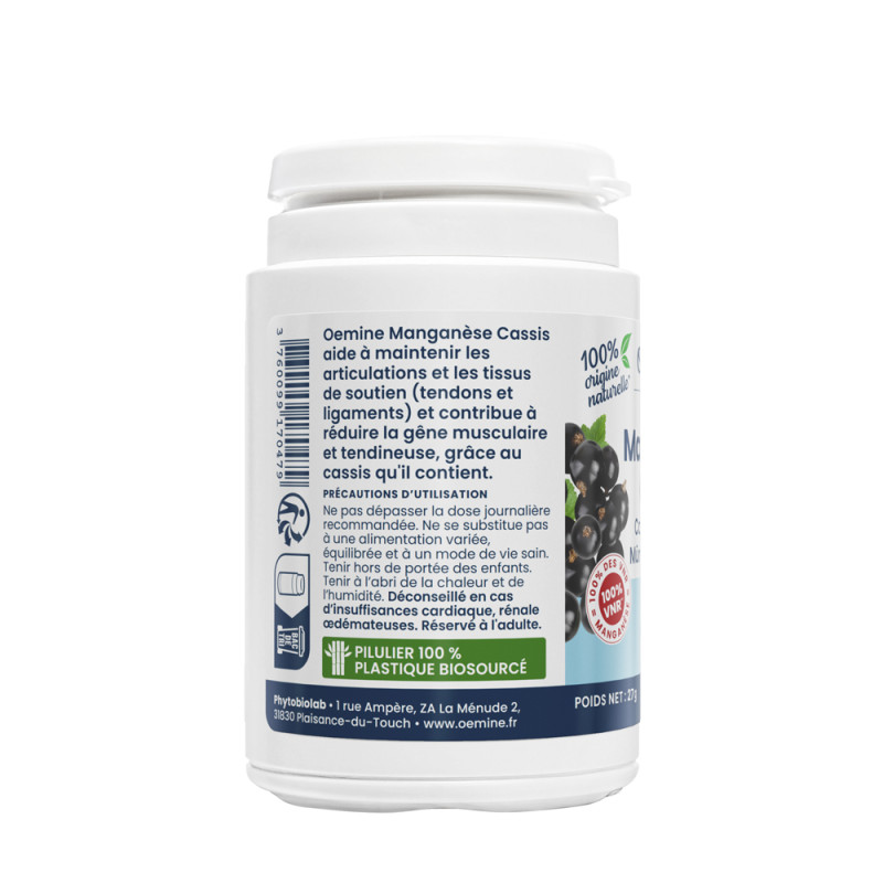 Oemine Manganèse Cassis complément alimentaire naturel