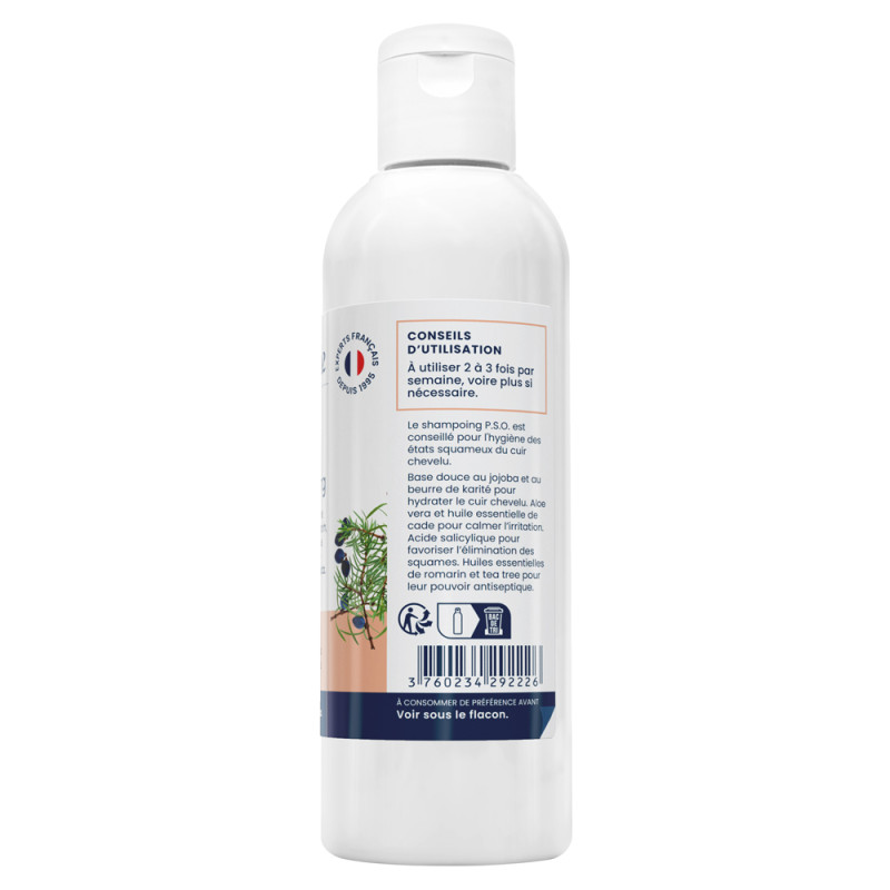 P.S.O. Shampoing Oemine pour les squames du cuir chevelu