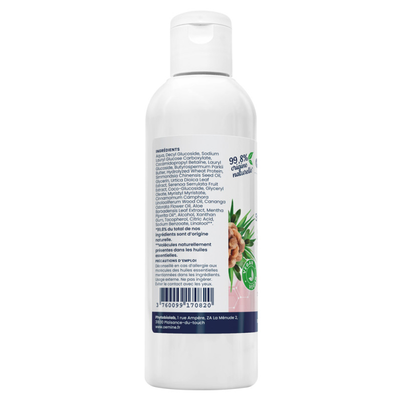 Oemine CAP Shampoing doux usage fréquent, karité, jojoba et plantes