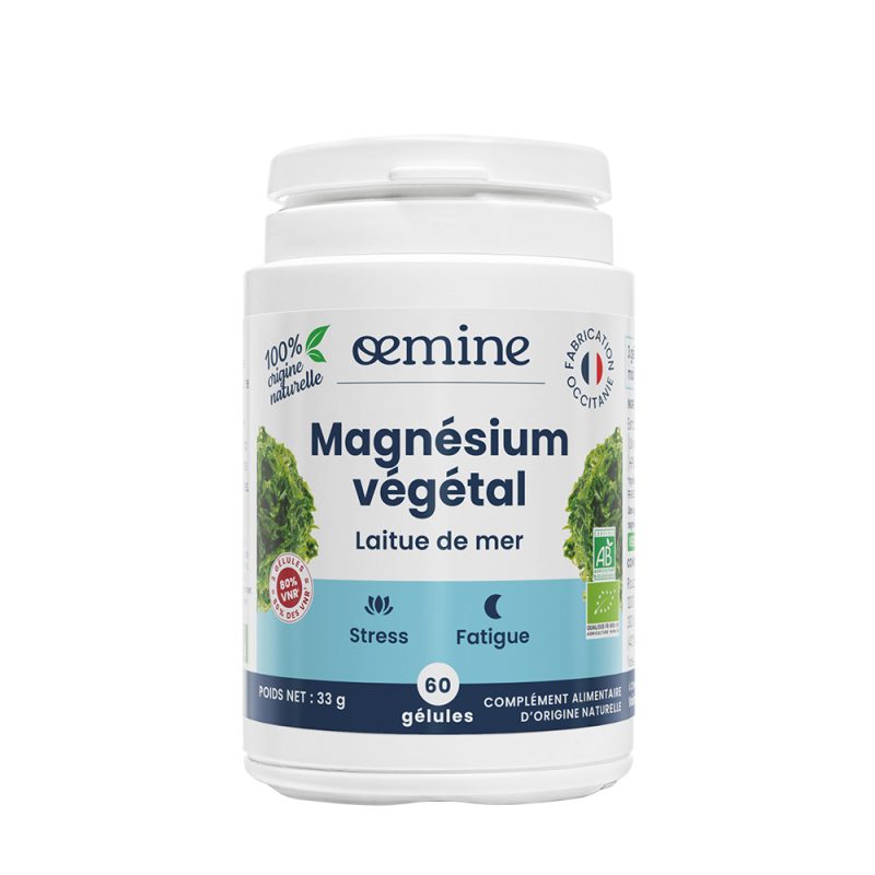Magnésium végétal biologique oemine issu du totum végétal