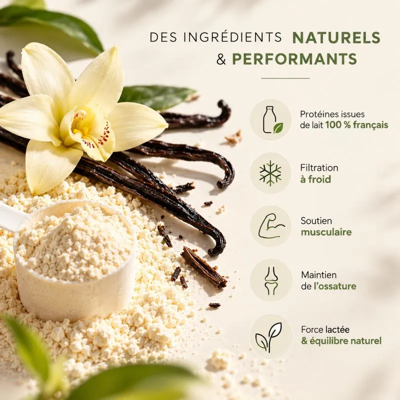 Whey Vanille Française Clean & Performante – SportEthic Nutrition