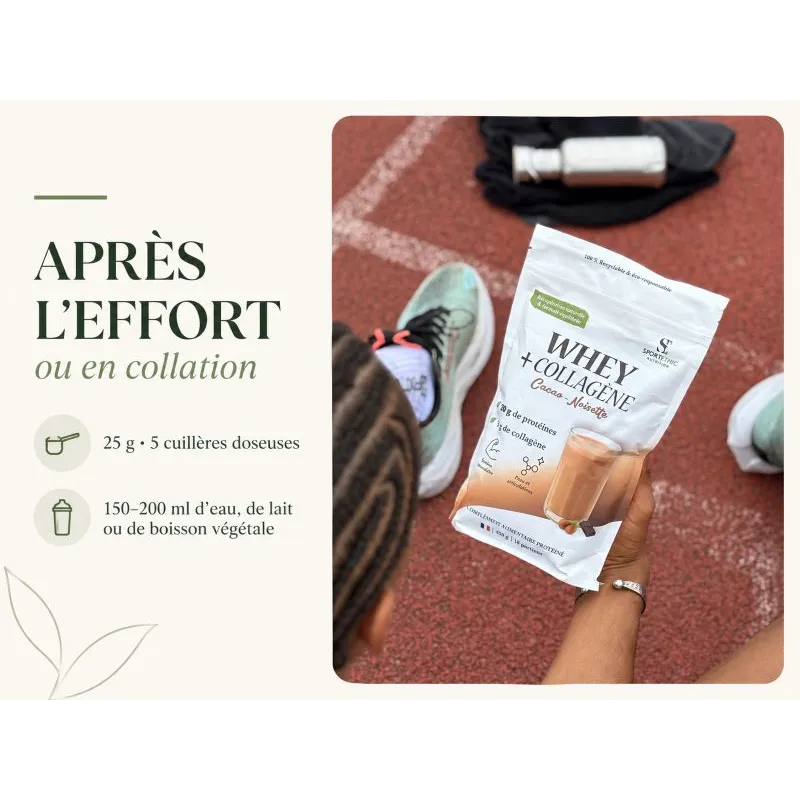 Whey Collagène Cacao - Marque SportEthic Nutrition
