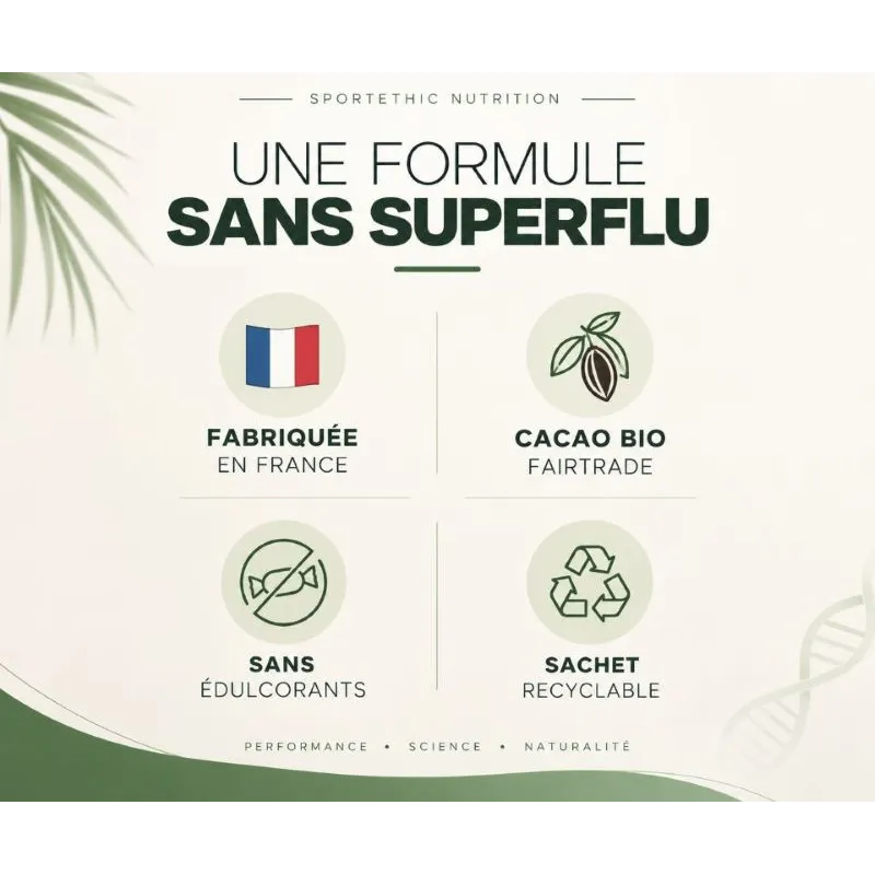 Whey Collagène Cacao - Marque SportEthic Nutrition