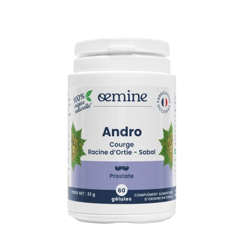 Oemine Andro capsules et gélules pour le confort prostatique