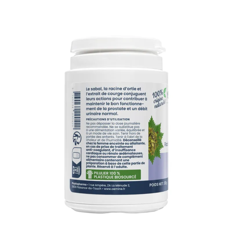 Oemine Andro capsules et gélules pour le confort prostatique