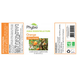 Orange douce Huile essentielle PHYBIO - Fl 10 ml